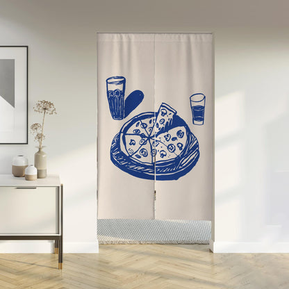 Pizza Noren Door Curtain