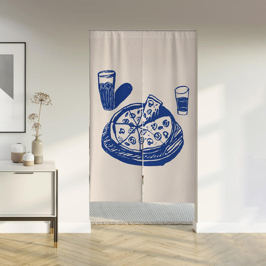 Pizza Noren Door Curtain